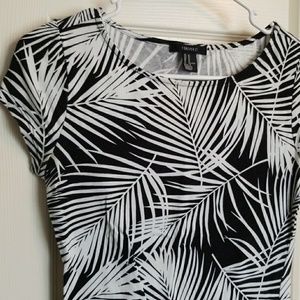 Forever 21 Palm Print bodycon dress